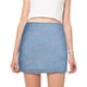 thumbnail image 1 of Falda casual estampada Falda mini de cintura alta Faldas cortas para mujer (Azul S) FLhrweasw Para estrenar, 1 of 9