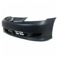 thumbnail image 2 of For 03 Civic Hybrid Sedan Front Bumper Cover Assembly Primed Plastic HO1000205, 2 of 5