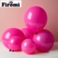thumbnail image 3 of Globos de látex rosa intenso Firomi de 5" - paquete de 100 con cintas, 3 of 6