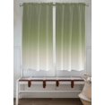 thumbnail image 6 of Bedroom Curtains 63 Inches length, Sage Green Ombre Window Treatment Curtain Drapes, Farmhouse Sage Green Ombre Rod Pocket Curtain Panels for Living Room Kitchen, 42"x63", 2 Panels, 6 of 7