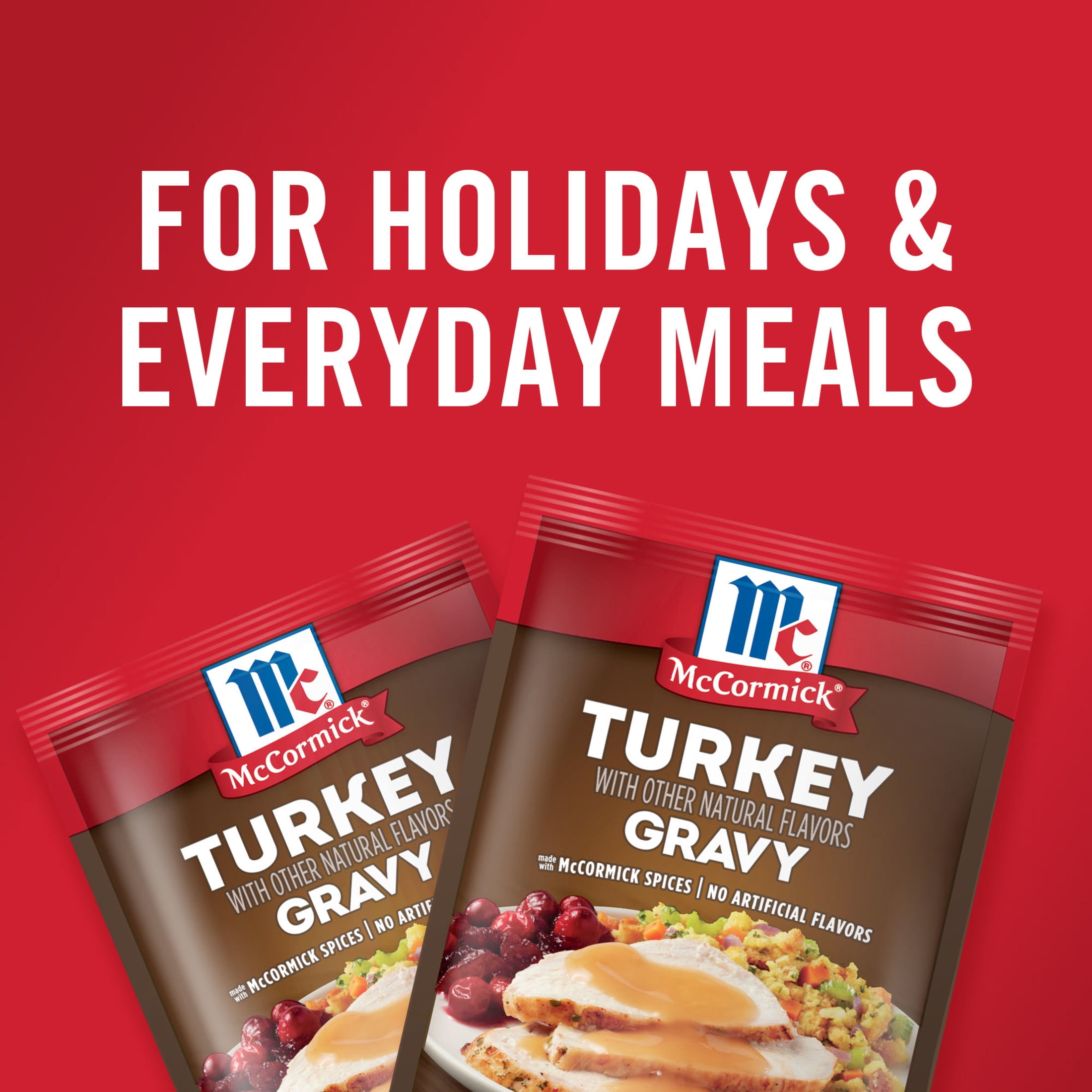 (2 pack) McCormick Turkey Gravy Seasoning Mix, 0.87 oz Packet