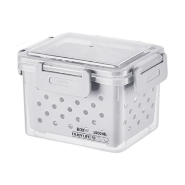 Contenedor para almacenar frutas, contenedor para guardar productos, sistema de ventilación hermético con tapa S