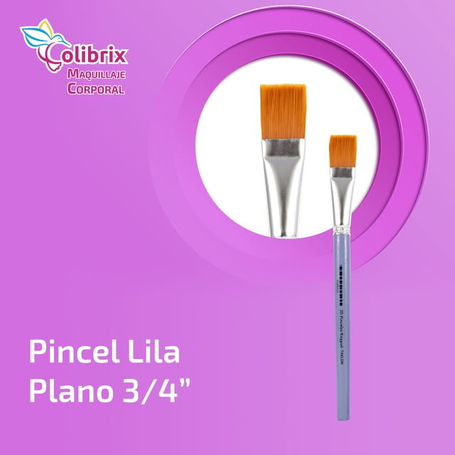 Colibrix Pincel Lila Plano 3/4 In COLIBRIX Pincel