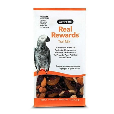 Zupreem Real Rewards Trail Mix Recipe Large Dry Bird Food, 6 Oz