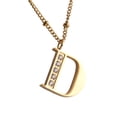 thumbnail image 3 of Collar Inicial de Mujer Letra A LuckyLy, Acero Inoxidable, Baño de Oro 18k y Zirconia Cúbica, Modelo Olga dorado UNITALLA, 3 of 8