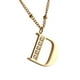 thumbnail image 3 of Collar Inicial de Mujer Letra A LuckyLy, Acero Inoxidable, Baño de Oro 18k y Zirconia Cúbica, Modelo Olga dorado UNITALLA, 3 of 8