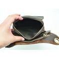 thumbnail image 7 of Le'aokuu Mens Genuine Leather Messenger Riding Hip Bum Waist Pack Drop Leg Bag Coffee, 7 of 7