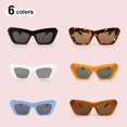 thumbnail image 4 of FEISEDY Retro Vintage Cateye Square Sunglasses Plastic Frame 90s sunglasses Stylish Classic 70s Eyewear, 4 of 11