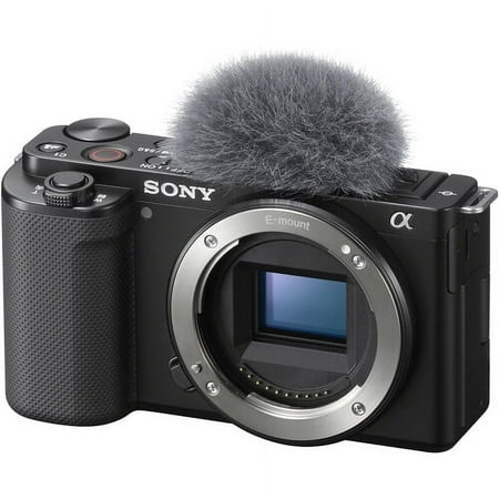 Sony ZV-E10 Mirrorless Camera (Body Only, Black) - ILCZV-E10/B