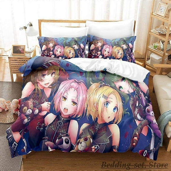 a5227 Bed Sheets DDJ All Mix Bedding Set Bed Set Adult Kid Bedroom Duvetcover Setsparure de lit Bed3-Piece Bedding Set (1 Duvet Cover + 2 Pillow Sh(135x200cm 53x78in)