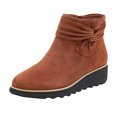thumbnail image 2 of Botas de moda para mujer Botas cortas de talla grande con lazo y cremallera lateral Wmkox8yii sa2332, 2 of 6