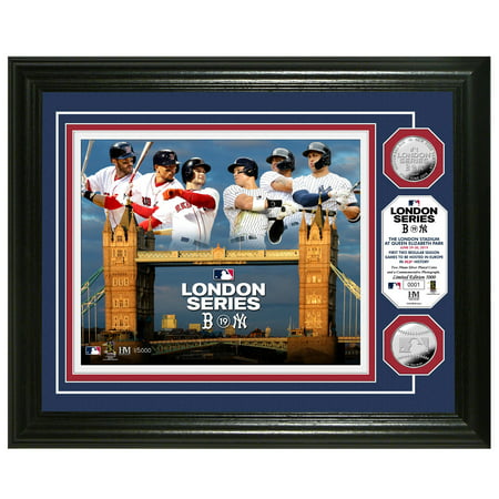 Boston Red Sox vs. New York Yankees Highland Mint 2019 London Series Matchup 13'' x 16'' Silver Coin Player Photo Mint - No (Mlb 16 Best Players)