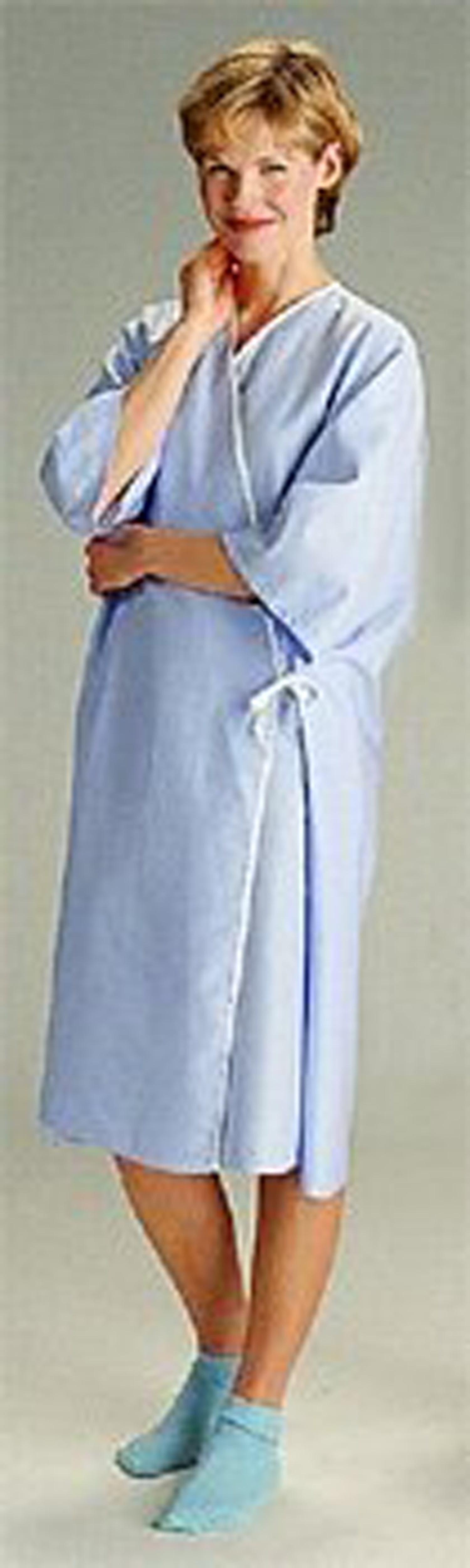 Exam Gown Front Opening Patient Gown (1 Pack)