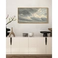 thumbnail image 5 of Drsoum Vintage Wall Art Clouds in the Sky Landscape Painting Retro Cloudy Scenery Farmhouse Kitchen Living Room Decor 8x16in Natural Framed, 5 of 6
