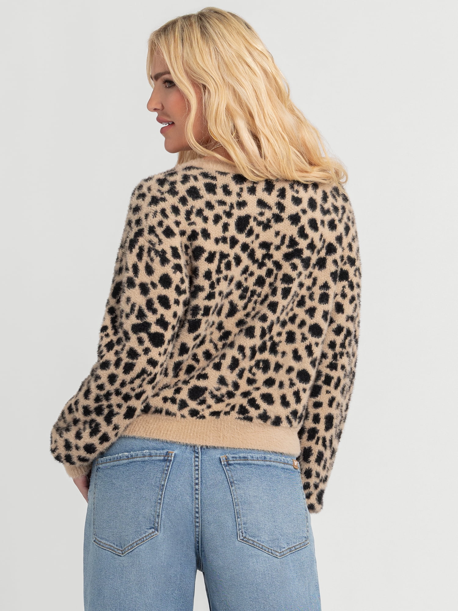 Jessica Simpson Women's Dionne Eyelash Cardigan Sweater, Midweight, Sizes XS-XL
