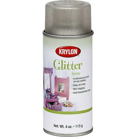 glitter krylon spray gold silver shimmering walmart glistening