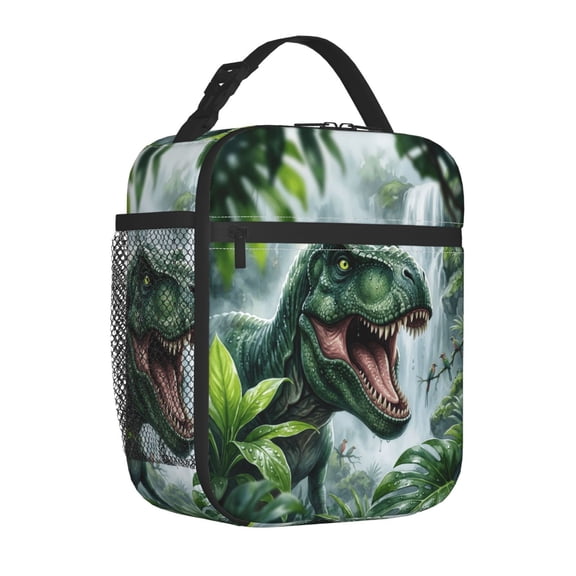 Dinosaurs Lunch Box Reusable Insulated Lunch Bag For Women Men Waterproof Tote Lunch Box Thermal Cooler Lunch Tote Bag For Work Office Travel Picnic