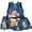 Space Astronaut Capybara, variant on Yspwyqan Cute Axolotl Backpack Set 4Pcs with Pencil Case Lunch Box Water Bottle, Cherry Blossom Lightweight Large Capacity Bookbag for Elementary Middle School