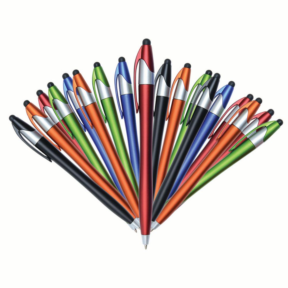 FARRYS WHOLESALE BULK PENS CONTOUR COLLECTION'' RETRACTABLE BALLPOINT STYLUS PENS THE iSLIMSTER