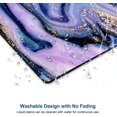 thumbnail image 6 of Purple Marble Mouse Pad, Gaming Mouse Mat Square Waterproof Mouse Pad Non-Slip Rubber Base MousePads for Office Home Laptop Travel, 9.5"x7.9"x0.12" Inch, 6 of 6