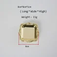 thumbnail image 5 of Mini Gold Storage Tray, Silver Cake, Fruit Plate, Jewelry Display, Plastic Party Sushi, Home Decor, Sauce Dish, 20Pcs Gold A, 5 of 5