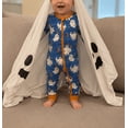thumbnail image 5 of WIBACKER Halloween Ghost 3-24M Bamboo Baby Boys Convertible Footie Pajamas, Footed Zipper Sleeper for Infant Baby Girls, 5 of 10