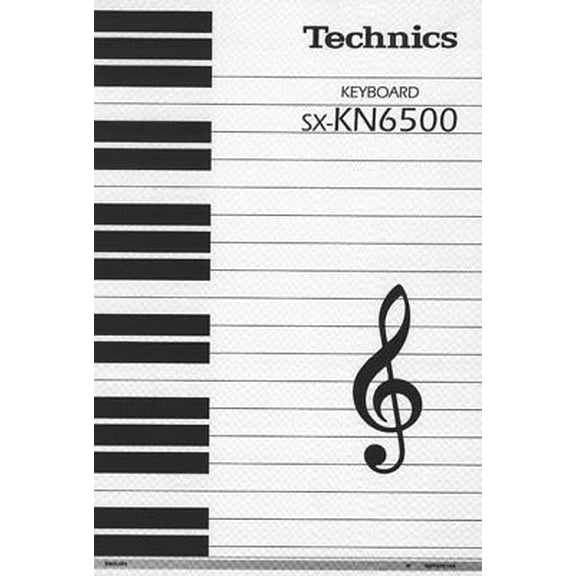 Instruction Manual ONLY for Technics SX-KN6500 Keyboard Owners Instruction Manual REPRINT