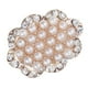 thumbnail image 1 of 10x Phenovo Crystal Faux Alloy 27mm Diamante Perla Placa Frontal Decoración Con Hebilla SM SunniMix Botón de perlas de cristal, 1 of 6