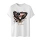 thumbnail image 5 of Tops para hombre, blusas y camisas de cuello redondo y manga corta para hombre. Top/camisa de cuello redondo y manga corta con estampado del Día de la Independencia para hombre. Tops para hombre., 5 of 5
