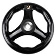 thumbnail image 2 of Khall Milling Hand Wheel,1PC 12*125mm Black Round 3 Spoke Hand Wheel for Lathe Milling Machine, Round Hand Wheel, 2 of 8