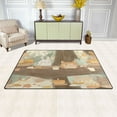 thumbnail image 3 of Cute Woodland Animal Soft Polyester Area Rug 31''x20'', Non Slip, Memory Foam, Water Absorbent, 3 of 7