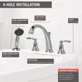 thumbnail image 3 of Delta T4732 Woodhurst Roman Tub with Handshower Trim, Chrome (Valve sold separately), 3 of 4