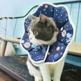 NESWOIZI Foldable Cat Head Cover Soft Cat Recovery Collar Protective Adjustable Pet Collar For