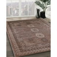 thumbnail image 2 of Ahgly Company Indoor Round Mid-Century Modern Reddish Brown Oriental Area Rugs, 4' Round, 2 of 6