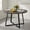 Gray Oak+Black, variant on Demi Bonn 47 Inch Round Dining Table with Stable X-shaped Base and Thickened Tabletop, Modern Kitchen Table for Dining Room Living Room, Anti-Tip & Rounded Corner, Natural and White