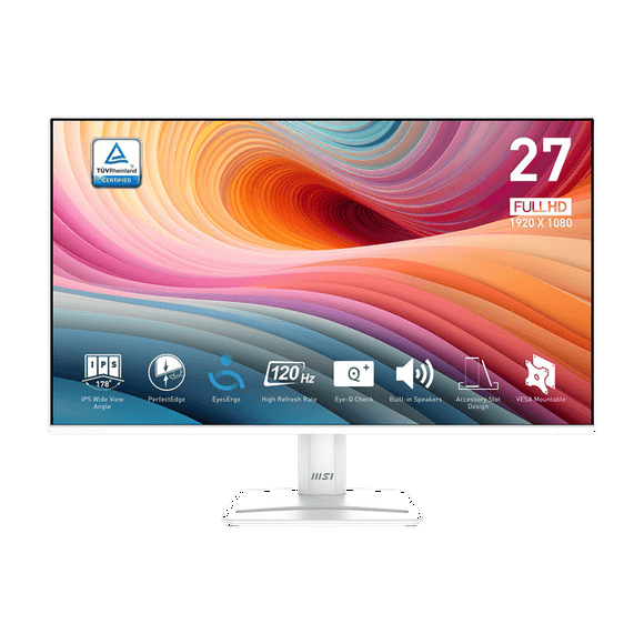 MSI 27" 1920 x 1080 (FHD) 120Hz 1ms (MPRT) / 4ms (GTG) IPS Business Monitor Tilt adjustable (PRO MP275W E2)