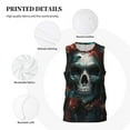 thumbnail image 3 of Naloa Butterfly Flower Skull Basketball Jersey Reversible Men's Mesh Athletic Sports Shirts Training Practice S-4XLX-Large, 3 of 6