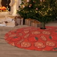 thumbnail image 6 of Picia Tomatoes Print Christmas Tree Skirt , Christmas Tree Skirt Ornaments for Merry Christmas Holiday Party Decorations Indoor Outdoor-36", 6 of 7