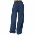 thumbnail image 6 of Otqutp Baggy Sweatpants for Teen Girls Trendy Oversized Wide Leg Loose Sweat Pants Elastic High Waist Drawstring Joggers, 6 of 9