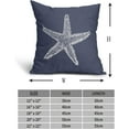 thumbnail image 4 of Navy Starfish Pillow Covers 20x20 Inch Coastal Beach Nautical Decorative Throw Pillow Case Summer Beachy Cushion Cover Set of 2 Home Decor for Bedroom Sofa Living Room Couch Chair Outdoor, 4 of 6