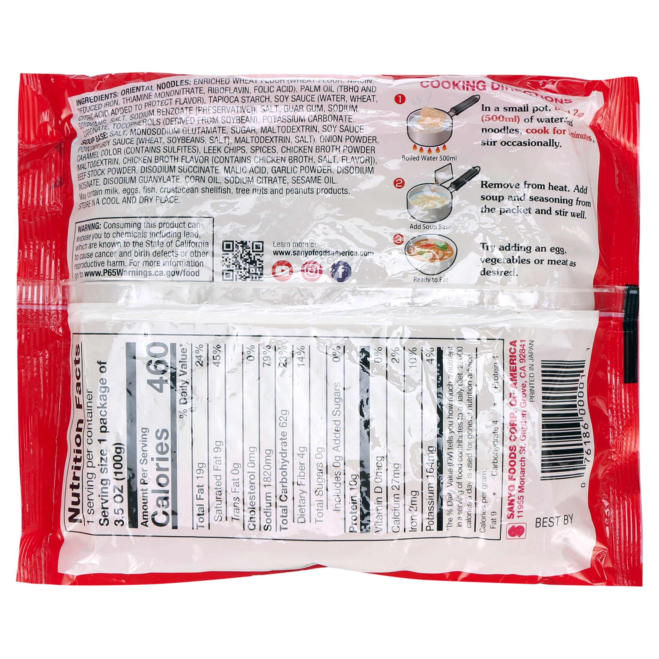 (10 pack) Sapporo Ichiban Original Flavored Soup Japanese Style Noodles, 3.5 oz Bag