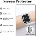 thumbnail image 4 of 5 Pack 41mm Watch Case Compatible with Apple Watch Series 8 7 Screen Protector, Bling iWatch Cover 2 Rows of Diamond Bumper Accessories Replacement (Black, Silver, Gold, Pink, Rose Gold), 4 of 5