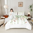 thumbnail image 4 of Castle Fairy Love Heart Print 3 Pieces Queen Comforter Set for Kids Teens Adults,Green Tree Leaves Ultra Soft Bedding Sets,Happy Valentine's Day Bedding Comforter Set Breathable,Luxury Bedroom Decor, 4 of 8