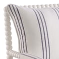 thumbnail image 2 of 34 Inch Accent Chair, Reversible Pillow Backrest, Fabric, White, Navy, 2 of 5