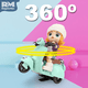 thumbnail image 2 of Muñeca Articulada en Motocicleta con Luz y Sonido para Niñas Rm Regalomex Azul Mediano, 2 of 5