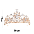 thumbnail image 2 of Coronas góticas para niñas: tiara barroca vintage de reina para bodas, desfiles, tocados de fiesta, 2 of 5