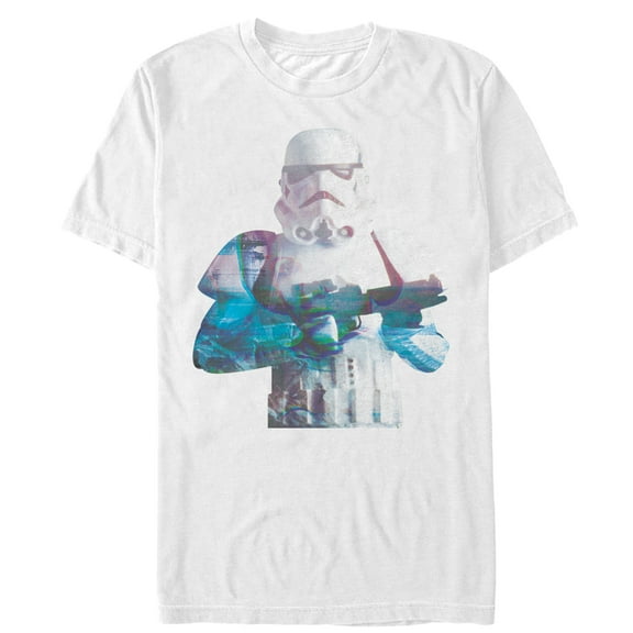 Men's Star Wars Stormtrooper Negative Film Graphic Tee White Medium