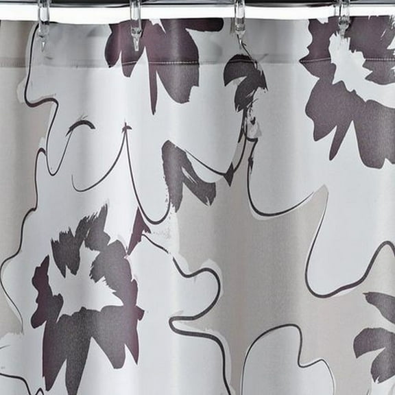 Apt 9 Brown Floral Fabric Shower Curtain Pretty Flower Bath
