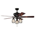 thumbnail image 1 of Gymax 52'' Ceiling Fan w/ Lights 5 Reversible Blades 3 Lights Retro Ceiling Fan, 1 of 10