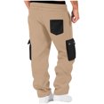 thumbnail image 4 of Kalauyu Men's Athletic Sweatpants Active Jogger Cargo Pants for Men with Pockets Tapered Drawstring Gym Running Track Pants, 4 of 8